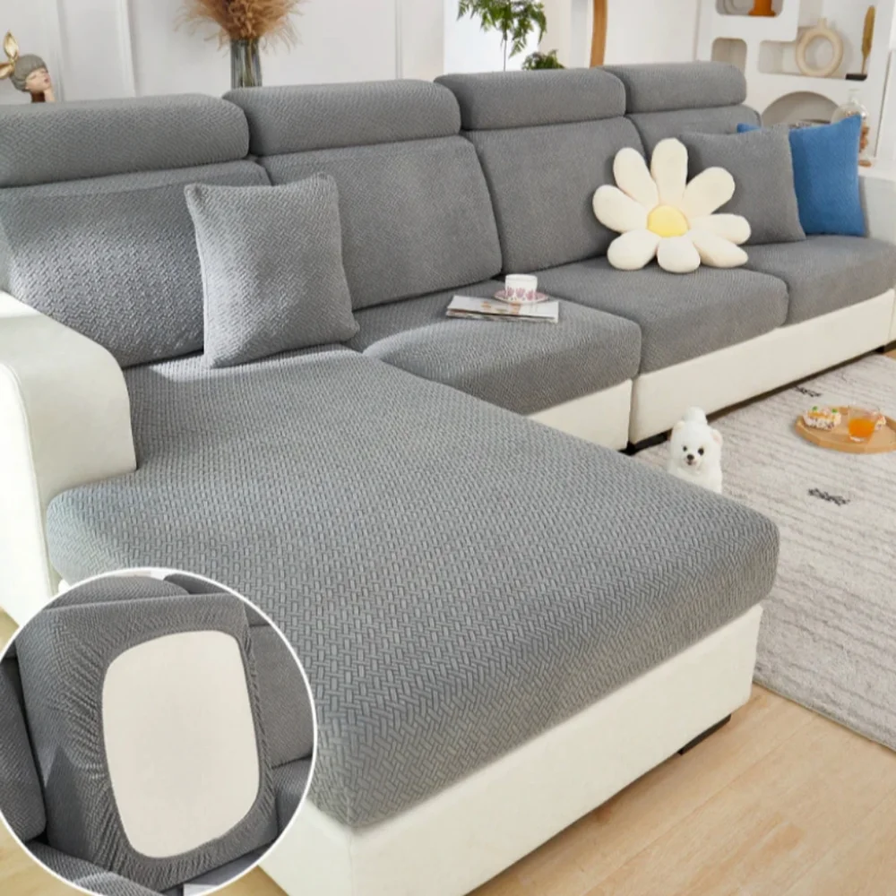 Soothing Home Sofa and Pillow Slip Covers Set Dark Gray New! - Picture 2 of 11